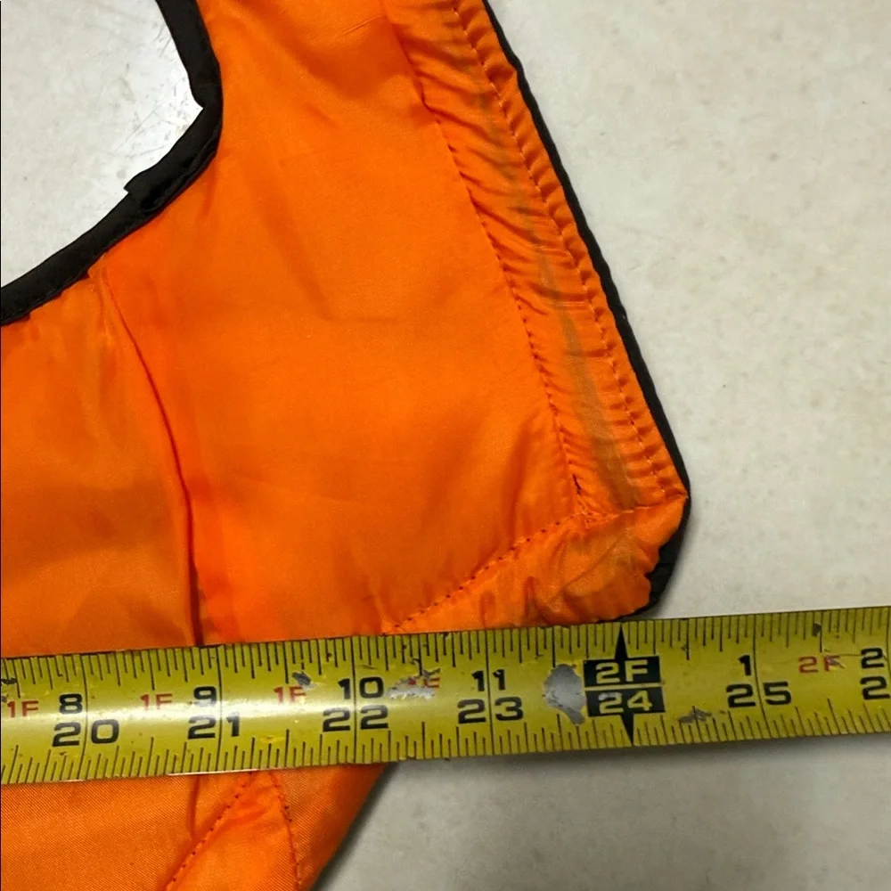 Brown and White Dog Jacket with Hood Size L